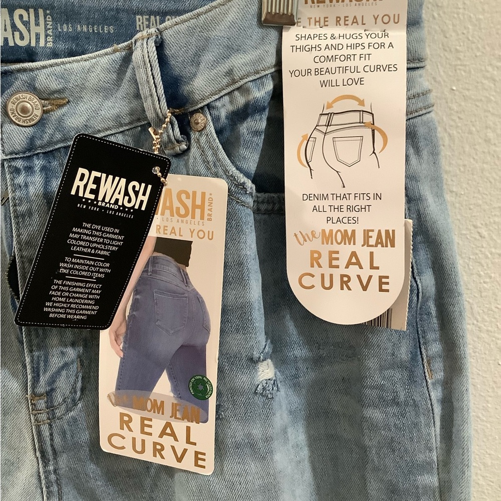 Rewash Light Blue Mom Jeans - Picture 4 of 6